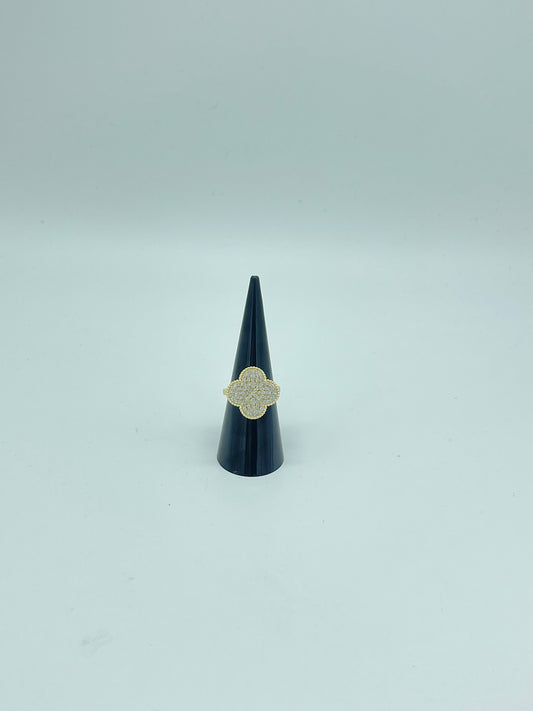 Big Gold Rhinestone Ring